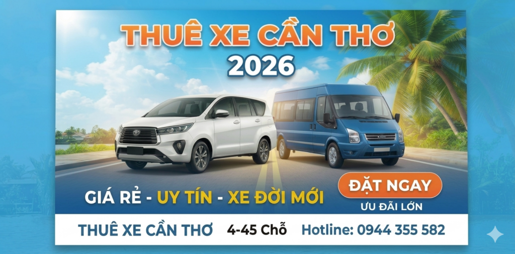 banger giá thuê xe hè 2026 tại Cần Thơ